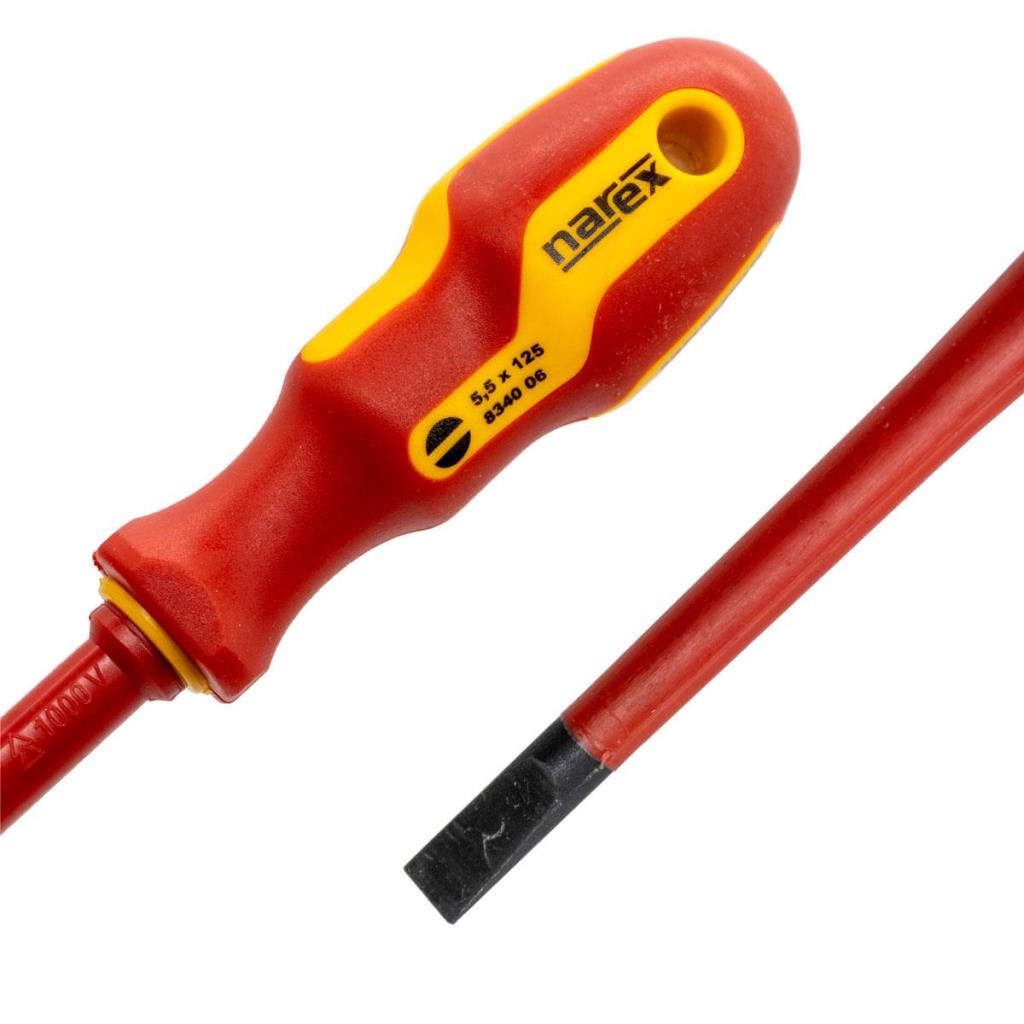Narex 834006 Slim Serisi Elektrikçi İzoleli Düz Tornavida 5.5x125 mm nasıl kullanılır