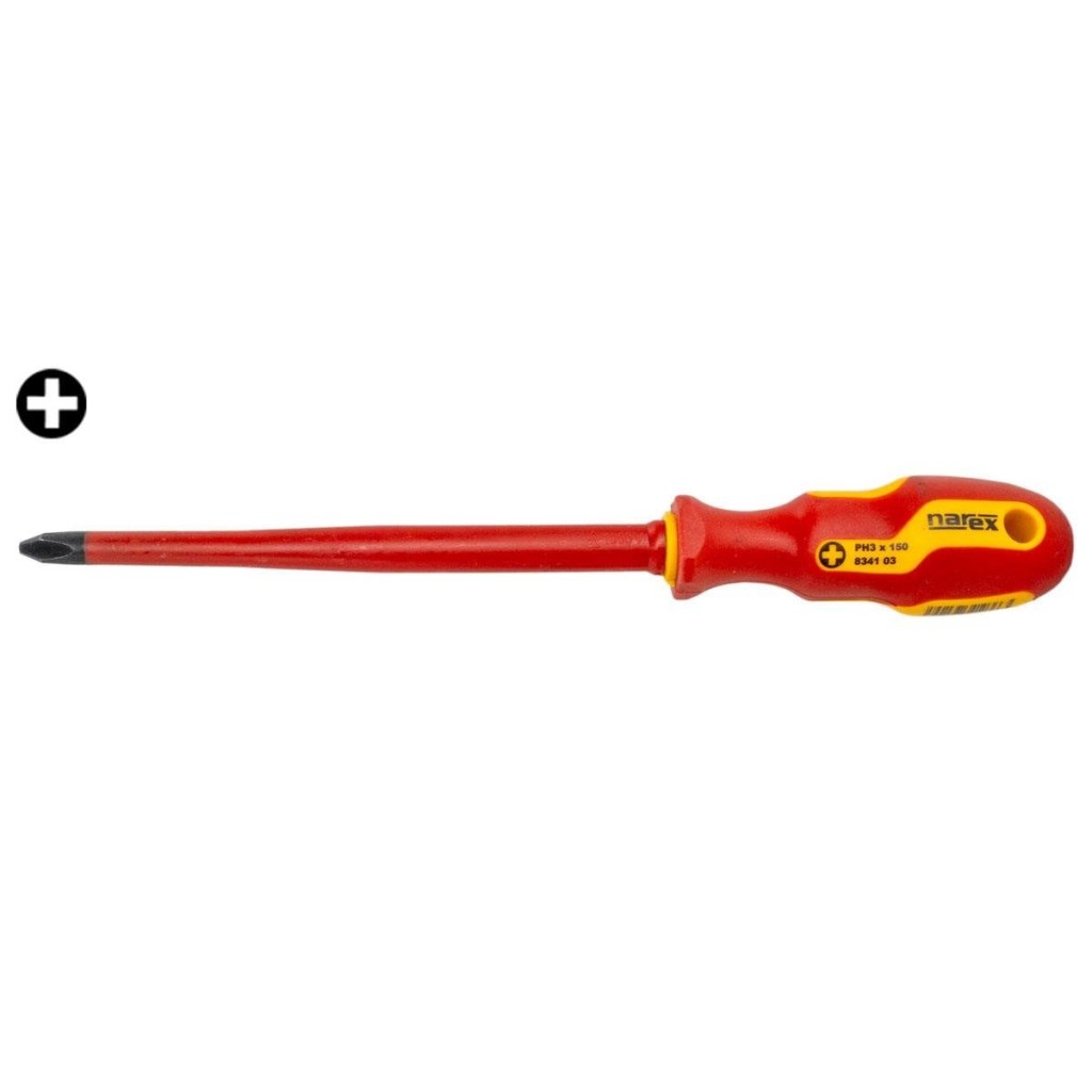 Narex 834103 Slim Serisi Elektrikçi İzoleli Yıldız Tornavida Ph3X150 mm fiyatı