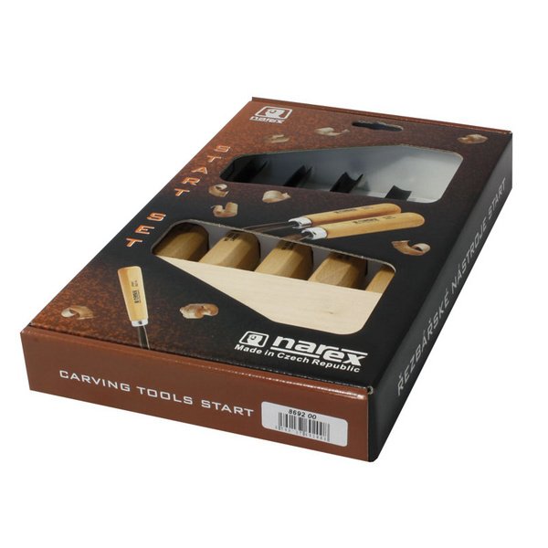 NAREX 869200 Yeni Başlayanlar İçin Ahşap Oyma Seti 5 Parça fiyatı