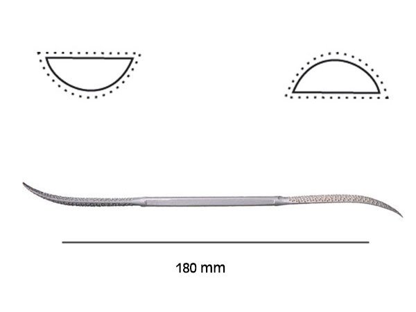 NAREX 872588 Heykeltraş Törpü Eğe Tip 8 Yarım Yuvarlak Uç nasıl kullanılır