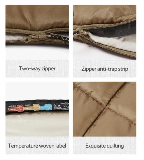 NATUREHIKE LT250 Pamuklu Uyku Tulumu -11 Derece (Kahverengi-Sol) nereden bulurum