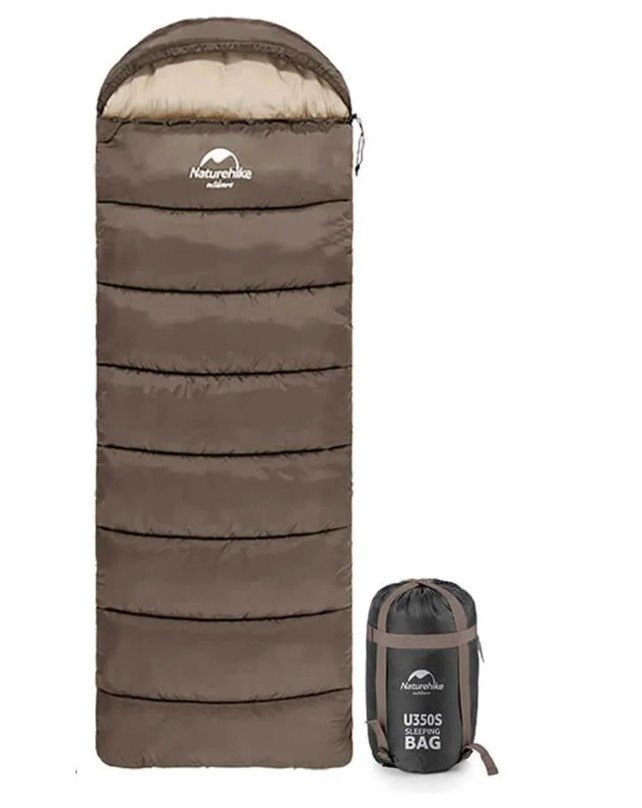 NATUREHIKE U350S Kapüşonlu Uyku Tulumu -17 Derece (Kahverengi-Sağ) fiyatı