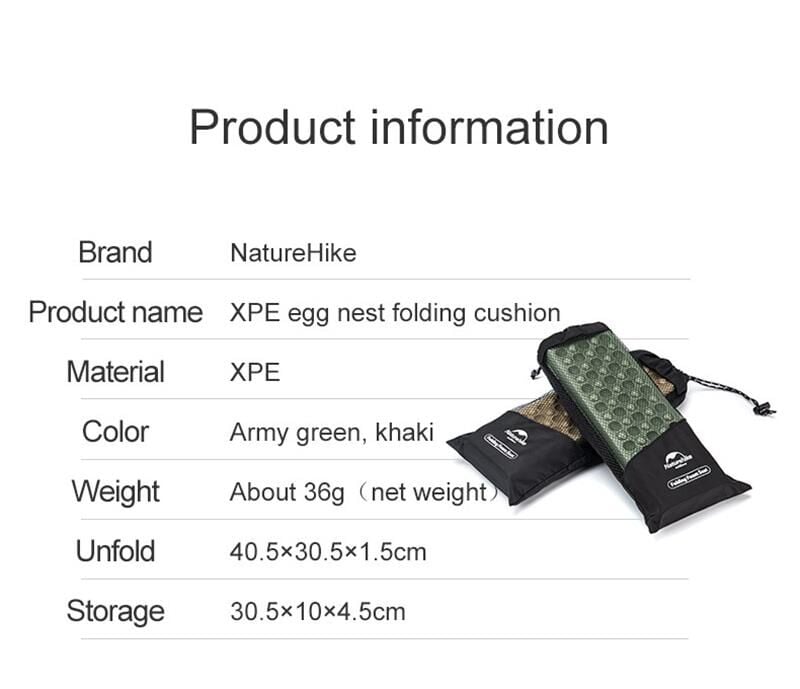 NATUREHIKE XPE Katlanır Otuma Matı (Haki) nasıl kullanılır
