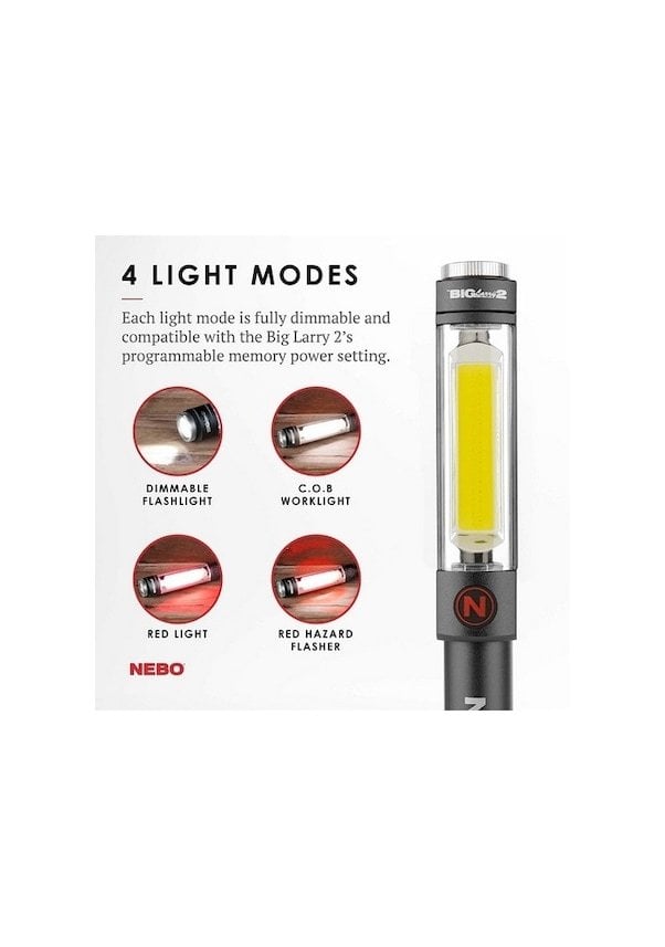 NEBO BigLarry 2 Led El Feneri 500 Lümen (NEBO 6737) nasıl kullanılır