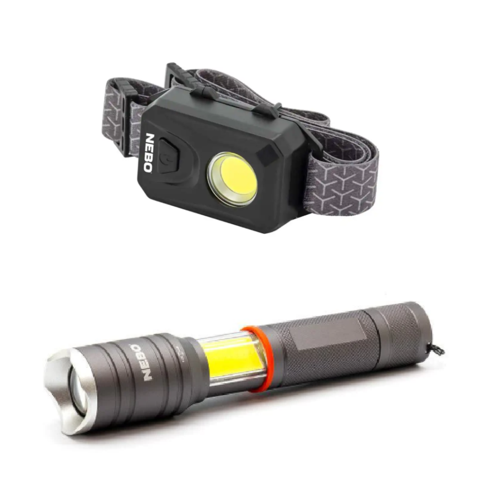 NEBO Tacslyde 300 Lümen Fener + 150 Lümen Kafa Feneri Seti (NE 6746CP3) fiyatı