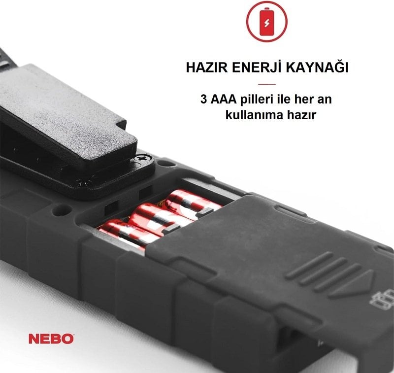 NEBO Tino Pilli LED El Feneri 300 Lümen Siyah (NEBO 6809) nereden bulurum