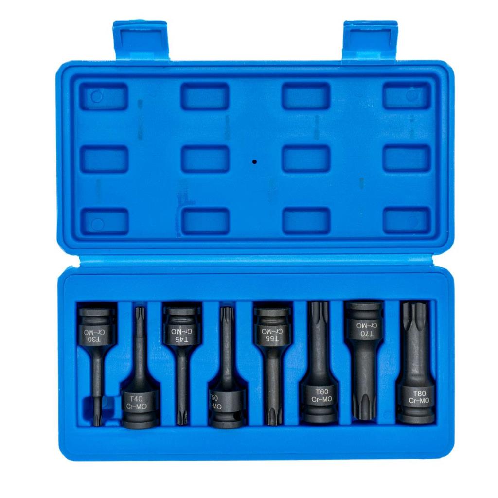NEXON 6018 Havalı Lokmalı Altı Köşe Torx Alyan Takım 1/2'' Uzun 8 Parça nasıl kullanılır