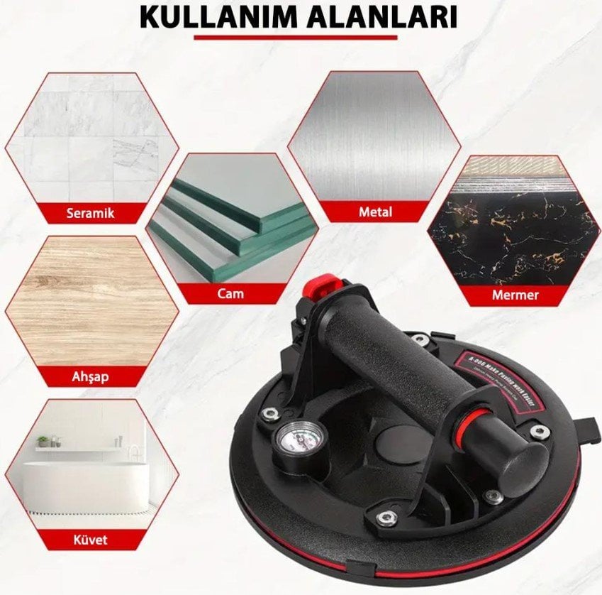 NEXON HEINZ 6273 Hava Pompalı Taşıma Vantuzu Göstergeli 20 cm ne işe yarar