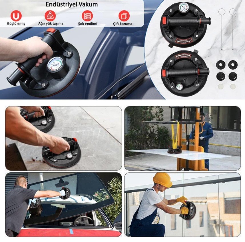 NEXON HEINZ 6273 Hava Pompalı Taşıma Vantuzu Göstergeli 20 cm ne işe yarar