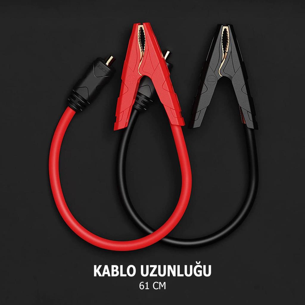 NOCO GBC004 12V/24V GB500 Ağır Hizmet Tipi Akü Takviye Bağlantı Kablosu nasıl kullanılır