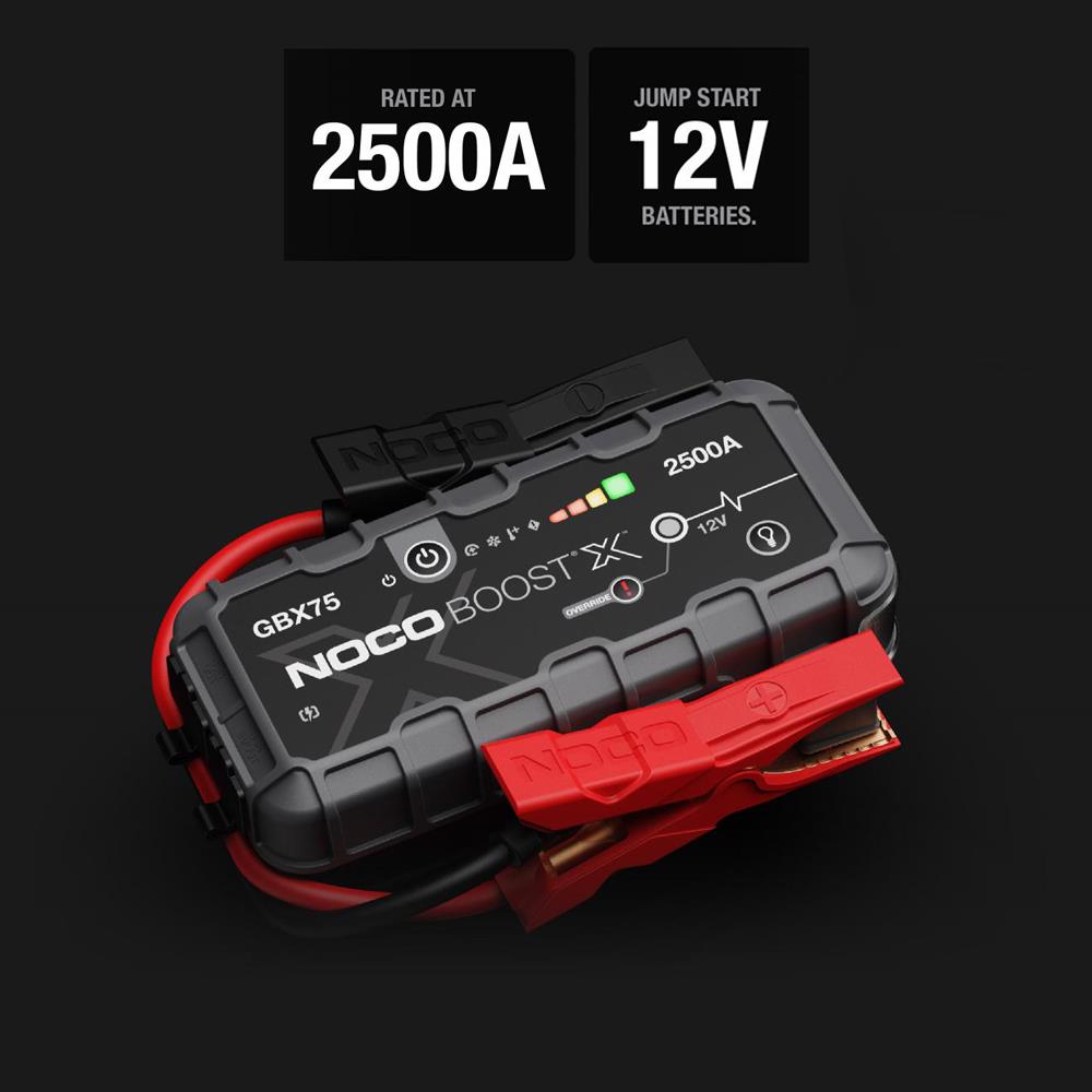 NOCO GBX75 12V 2500Amp Ultrasafe Lityum Akü Takviye + Powerbank + Led Lamba nasıl kullanılır