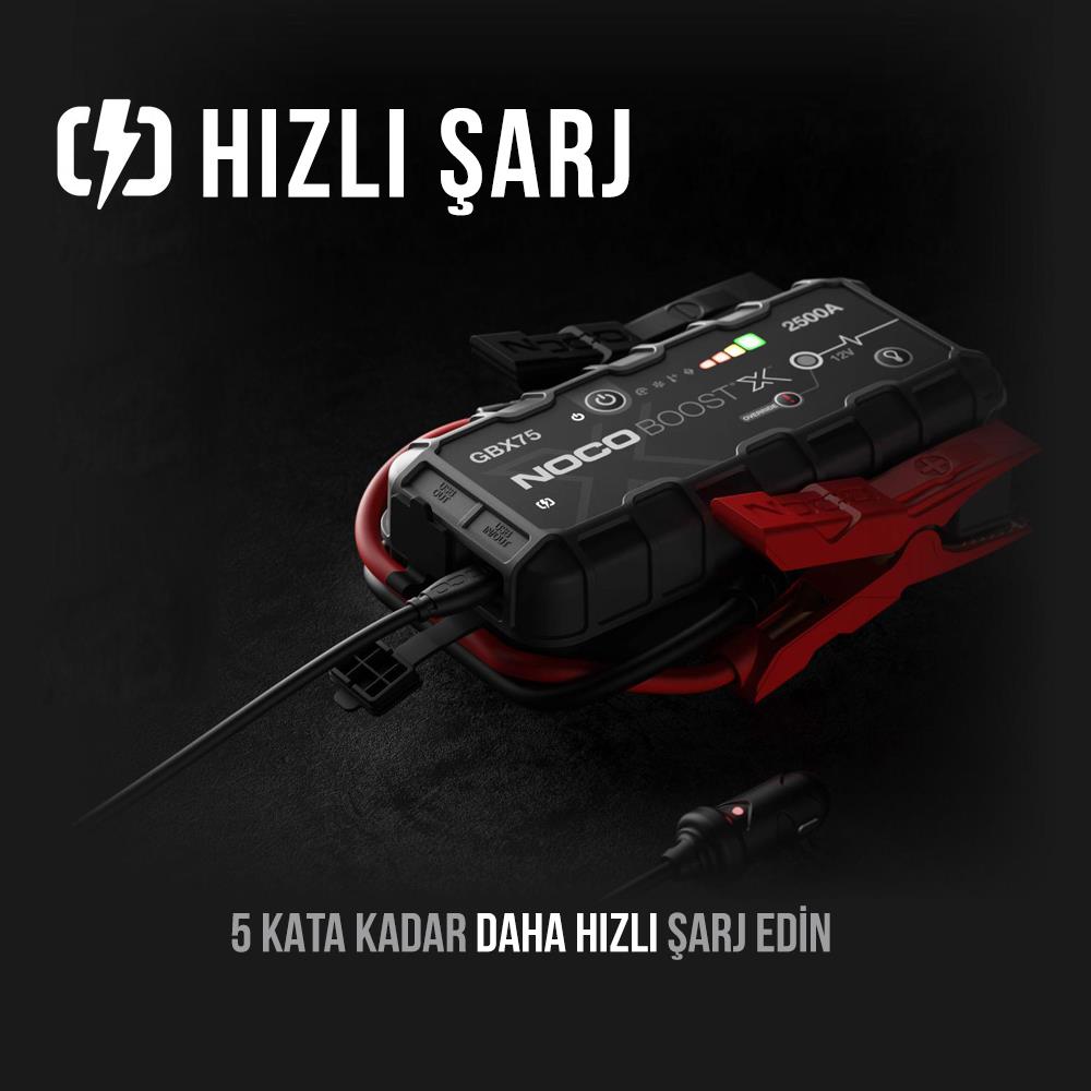 NOCO GBX75 12V 2500Amp Ultrasafe Lityum Akü Takviye + Powerbank + Led Lamba nereden bulurum
