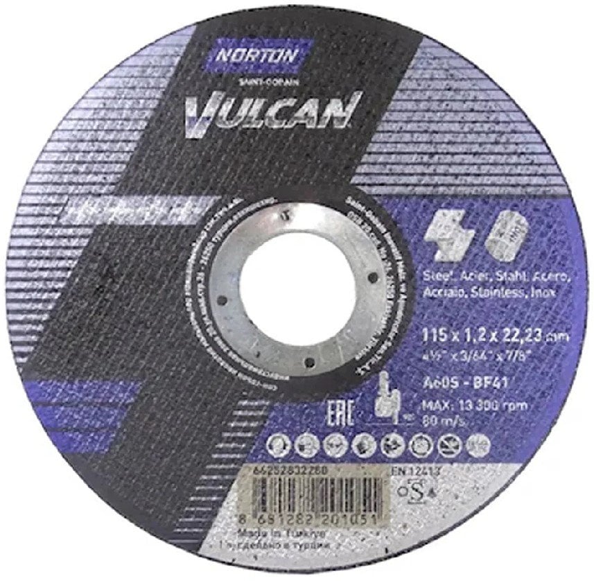 NORTON 115x1.2 mm VULCAN Plus Kesme Taşı fiyatı