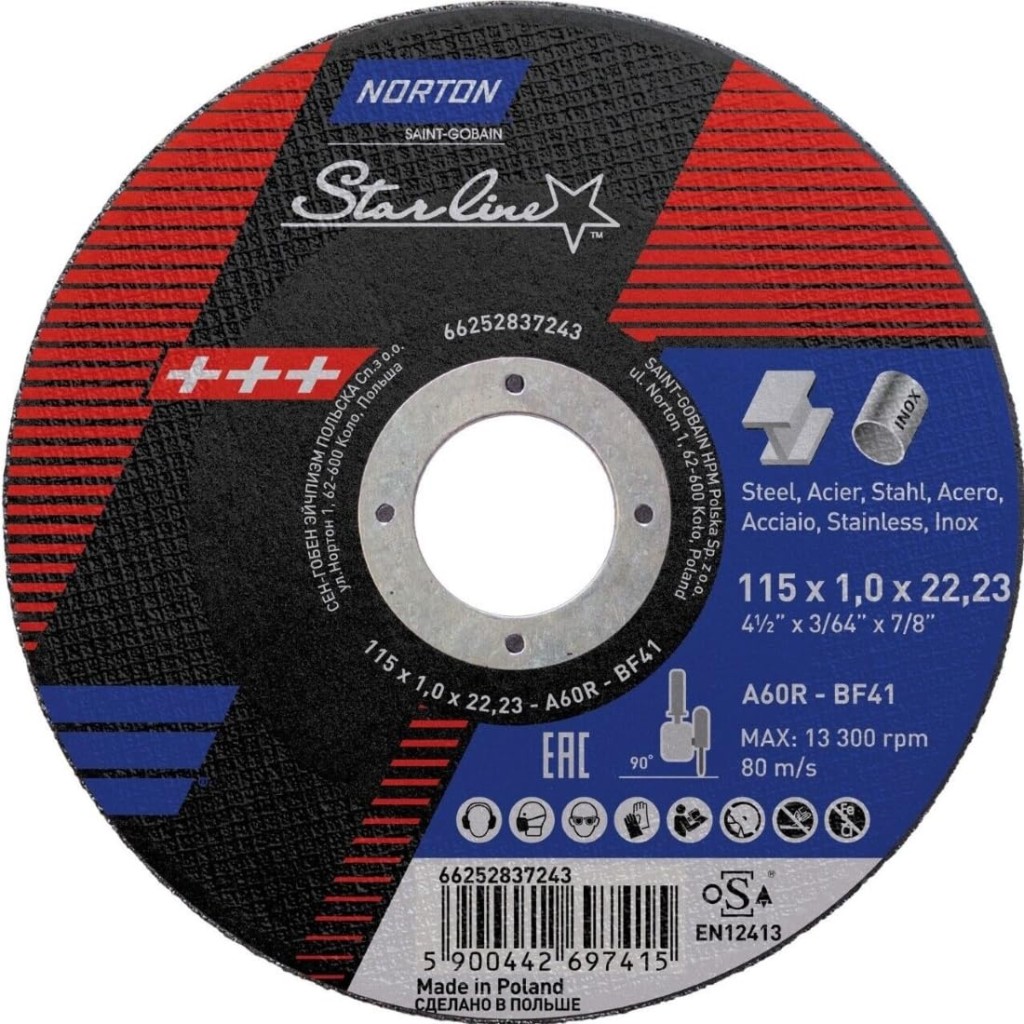 NORTON 115x1 mm Inox Kesme Taşı (Starline) 25'li Paket nereden bulurum