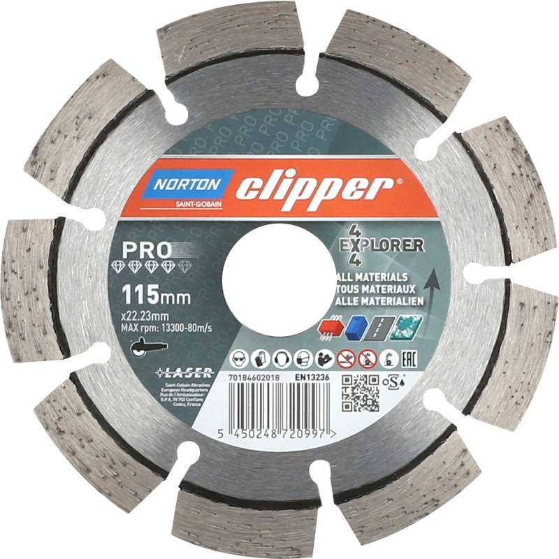 NORTON Clipper 4x4 Explorer Universal Elmas Testere 115 mm fiyatı