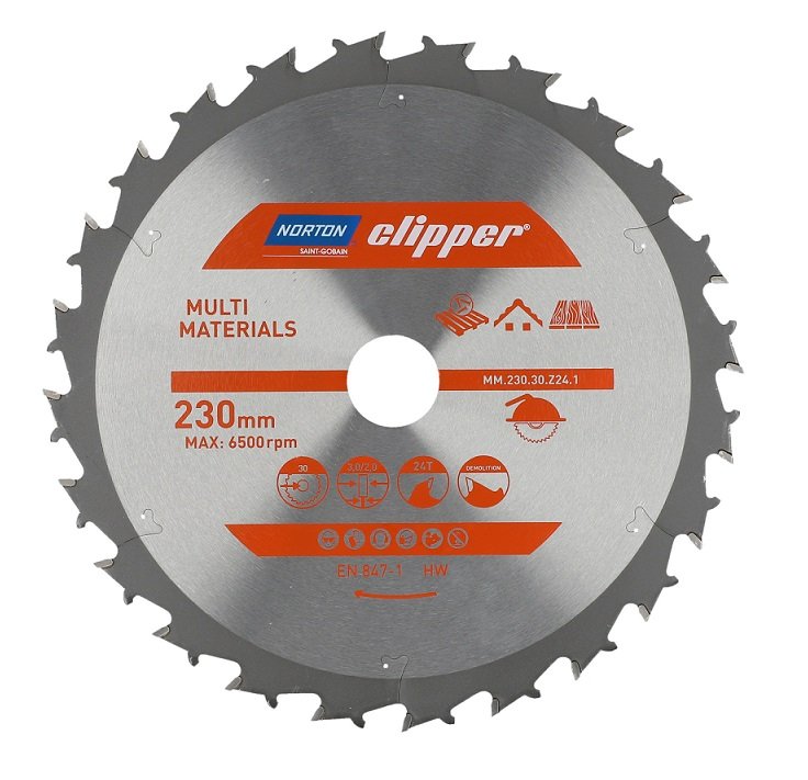 NORTON Clipper Ahşap için 230x30 mm 24 Diş Elmas Daire Testere Bıçağı fiyatı