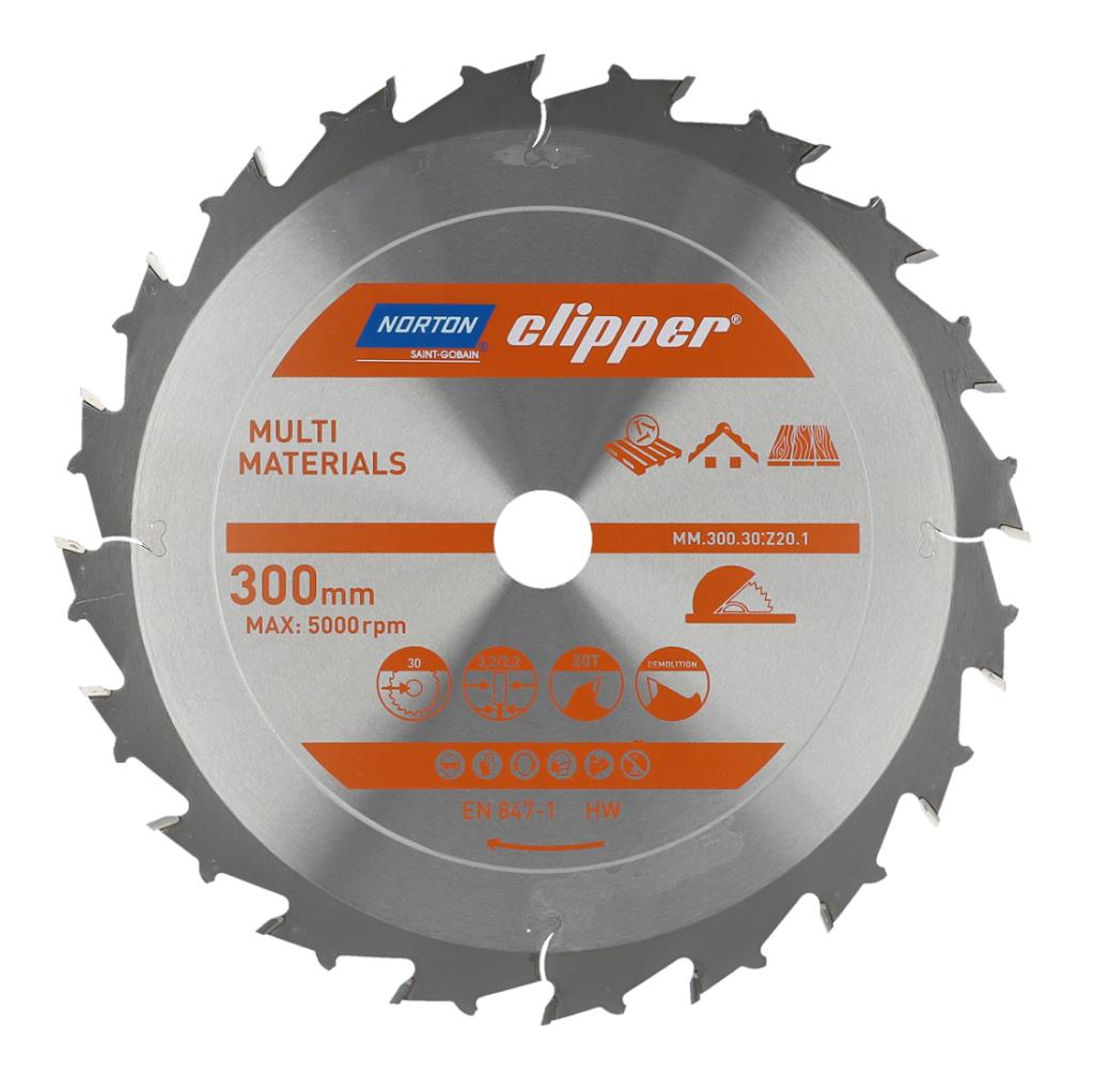 NORTON Clipper Ahşap için 300x30 mm 20 Diş Elmas Daire Testere Bıçağı fiyatı
