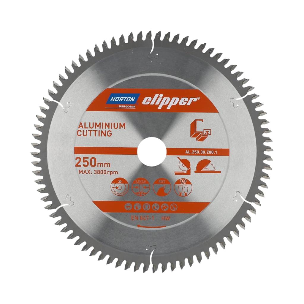 NORTON Clipper Aluminyum İçin 250 mm 80 Diş Elmas Daire Testere Bıçağı fiyatı