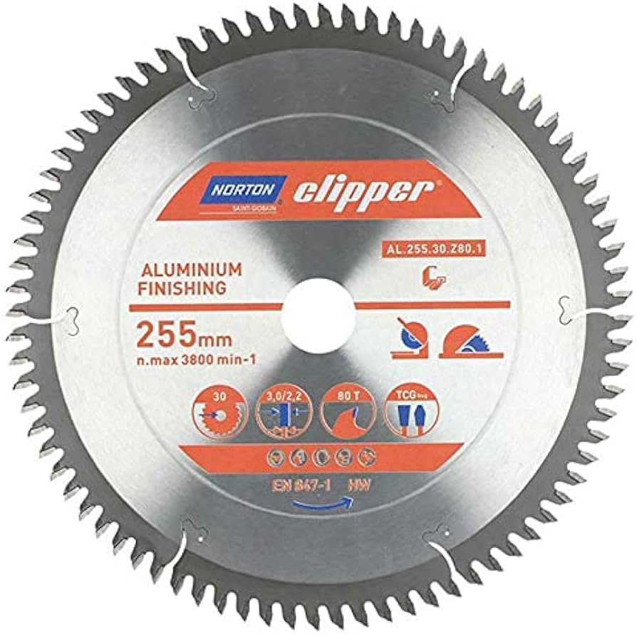 NORTON Clipper Aluminyum İçin 255 mm 80 Diş Elmas Testere Bıçağı fiyatı