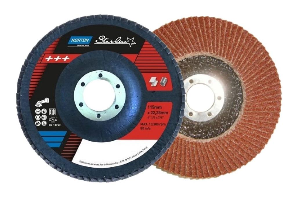 NORTON Starline 115 mm Flap Disk Zımpara Kırmızı Al.Ox (Kum Seçiniz) fiyatı