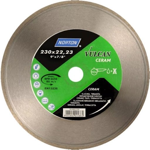 NORTON Vulcan Tile Ceram 230 mm Elmas Seramik Testere (70184625184) fiyatı