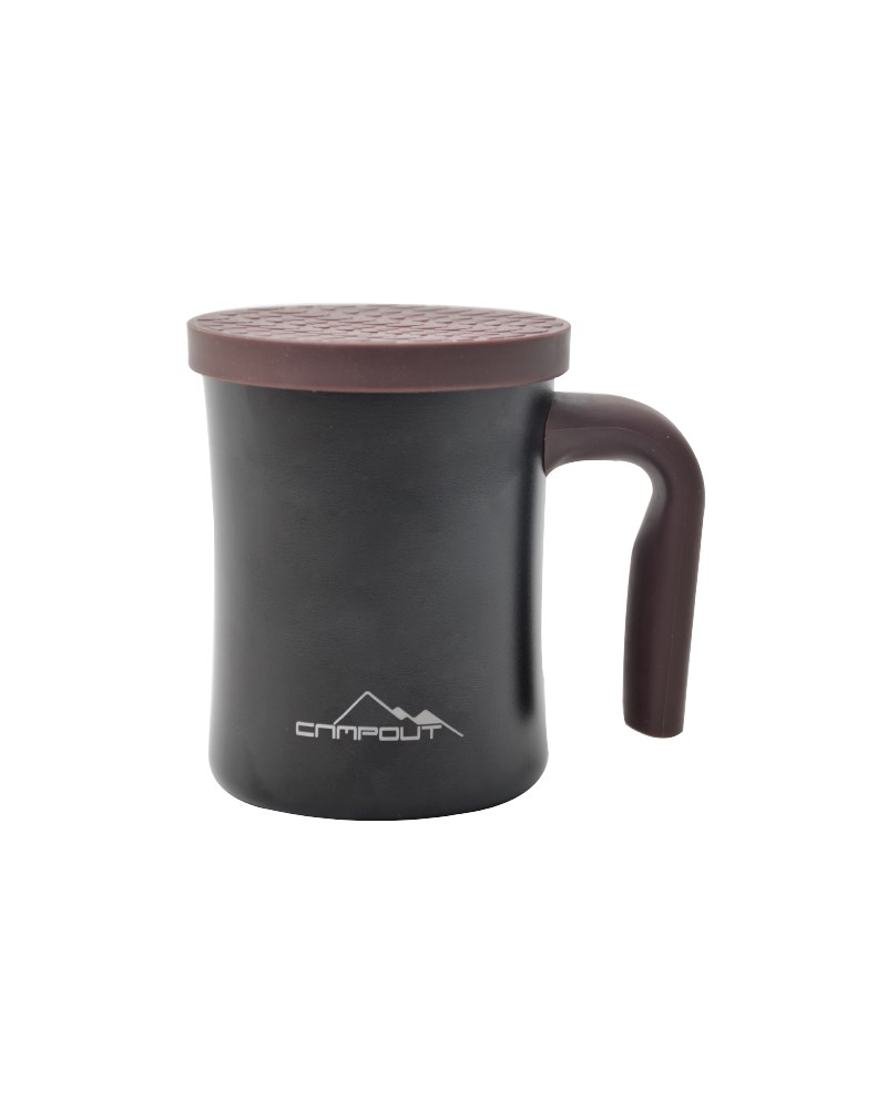 NURGAZ Campout Çift Katmanlı Termos Kupa Siyah (NG 174-SY) fiyatı