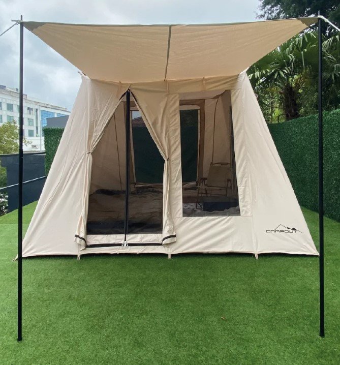 NURGAZ Campout Titan 3x3 Kanvas Kamp Çadırı (NG TTN-3) nasıl kullanılır