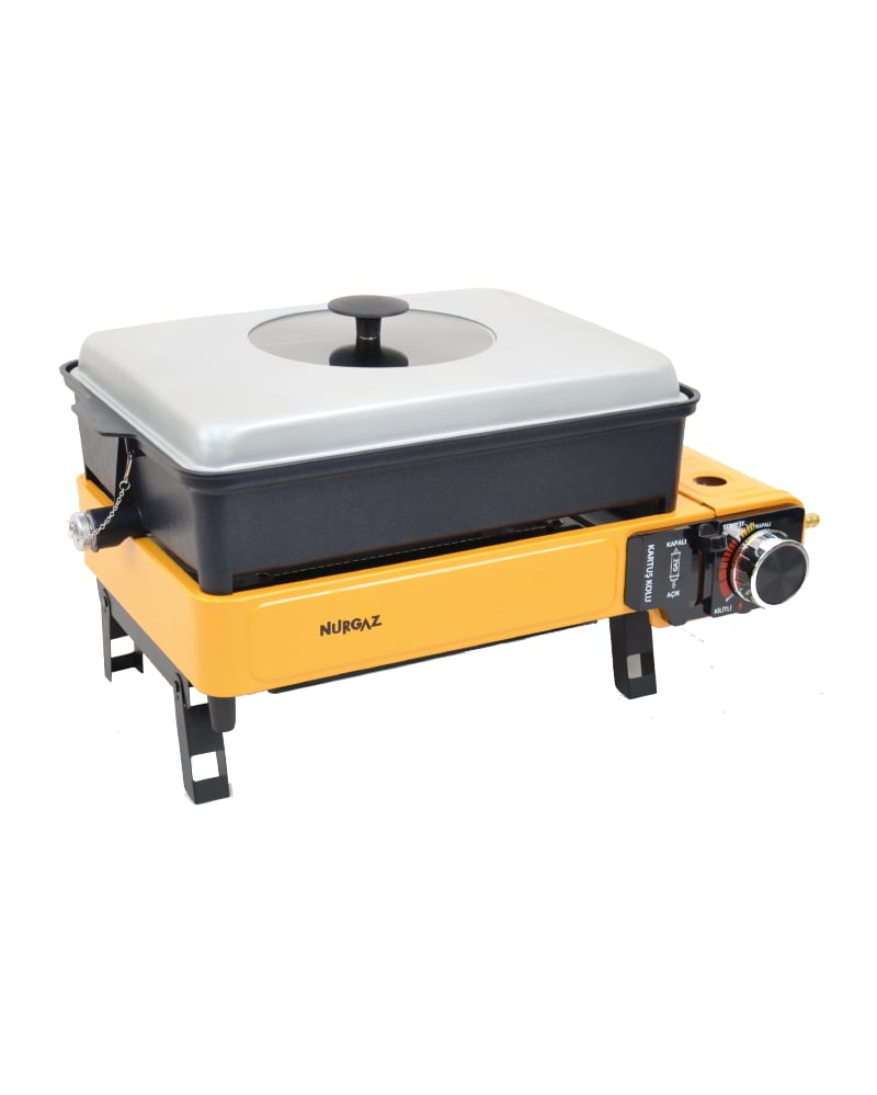 NURGAZ NG 500 Portatif Gazlı Barbekü Ve Pişirme Seti (Sarı) fiyatı