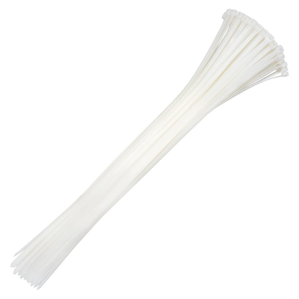 Plastik Kablo Bağı Cırt Kelepçe Beyaz 9.0x1200 mm (100 Adet) fiyatı