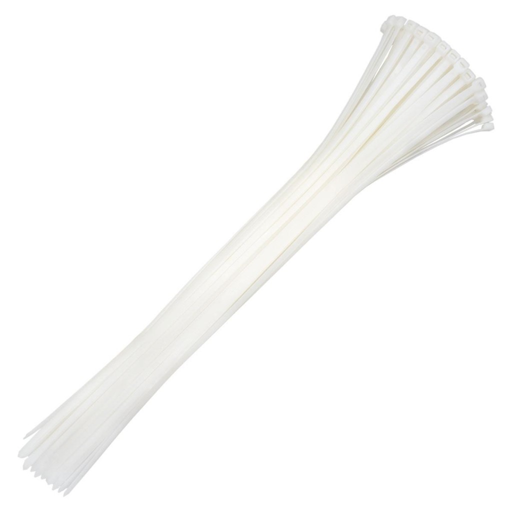 Plastik Kablo Bağı Cırt Kelepçe Beyaz 9.0x1200 mm (100 Adet) fiyatı