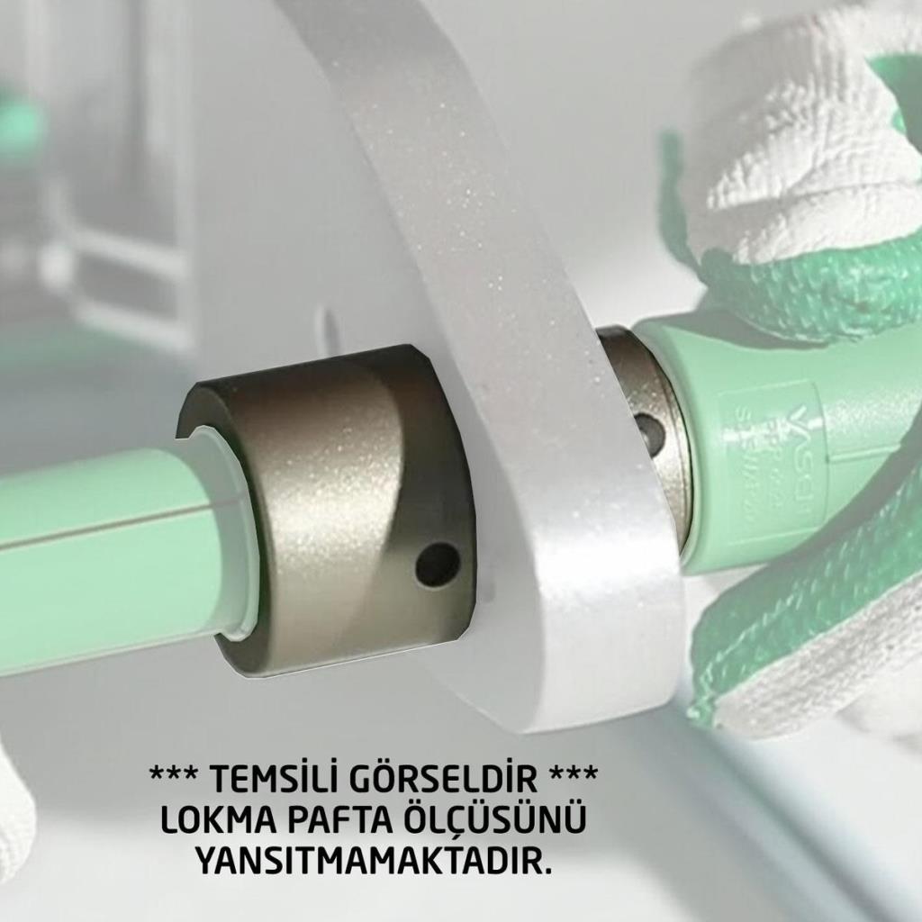 PPRC Plastik Boru Kaynak Makinası Pafta Lokma 20 mm (1/2'') ne işe yarar