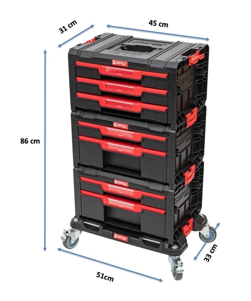 QBRICK System Pro Drawer Workshop Set 1 2.0 Çekmeceli Tekerlekli Takım Dolabı nereden bulurum