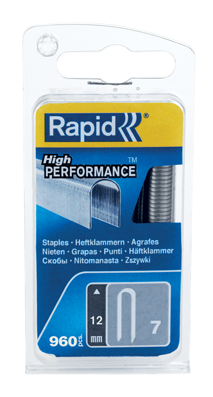 Rapid Zımba Teli 7 Serisi 12 mm Galvaniz Kaplı (1 Pkt/960 Adet) fiyatı