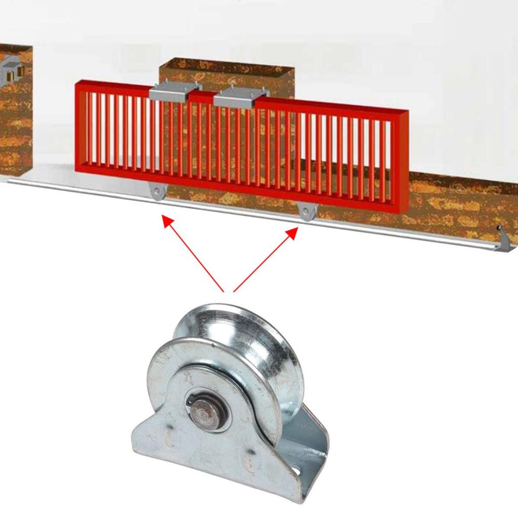 RMT040 Sürgülü Demir Kapı İçin Tablalı Ray Makarası 40 mm nasıl kullanılır