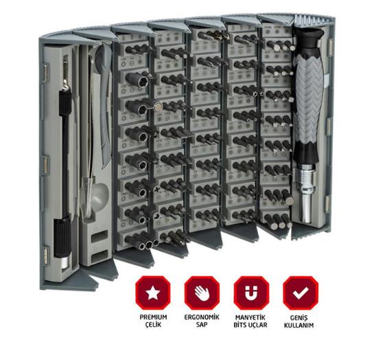 Rox 126 Parça Tornavida Seti fiyatı