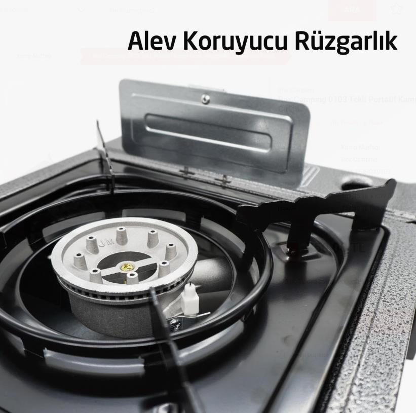 Rox Camping 0103 Tekli Portatif Kamp Ocak, Rüzgarlıklı, Ekstra Gaz Girişli ne işe yarar