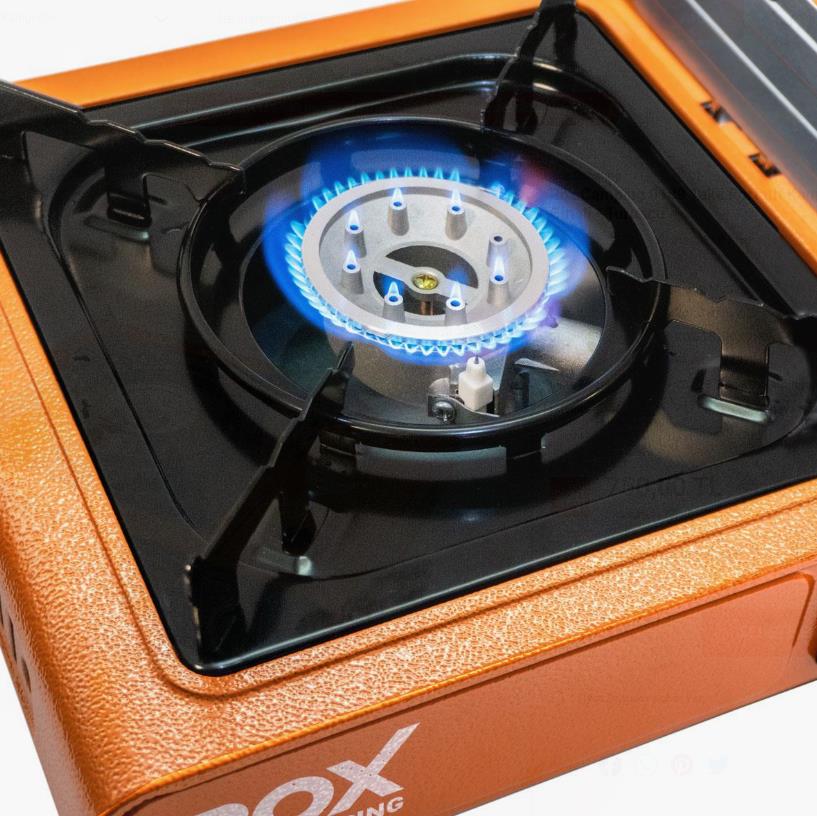 Rox Camping 0189 Tekli Portatif Kamp Ocak - Turuncu, Rüzgarlıklı, Ekstra Gaz Girişli ne işe yarar