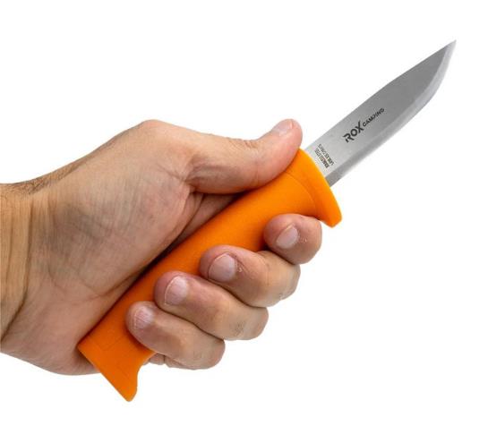 Rox Camping 0320 Bushcraft Eco Paslanmaz Çelik Kamp Bıçağı (Turuncu) ne işe yarar