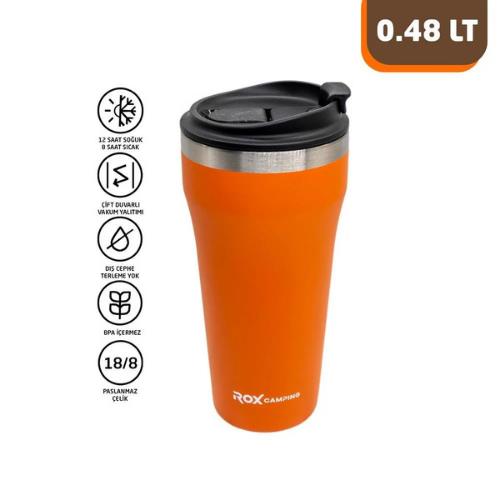 Rox Camping 0192 Kahve Termosu 0.48 Lt - Turuncu fiyatı