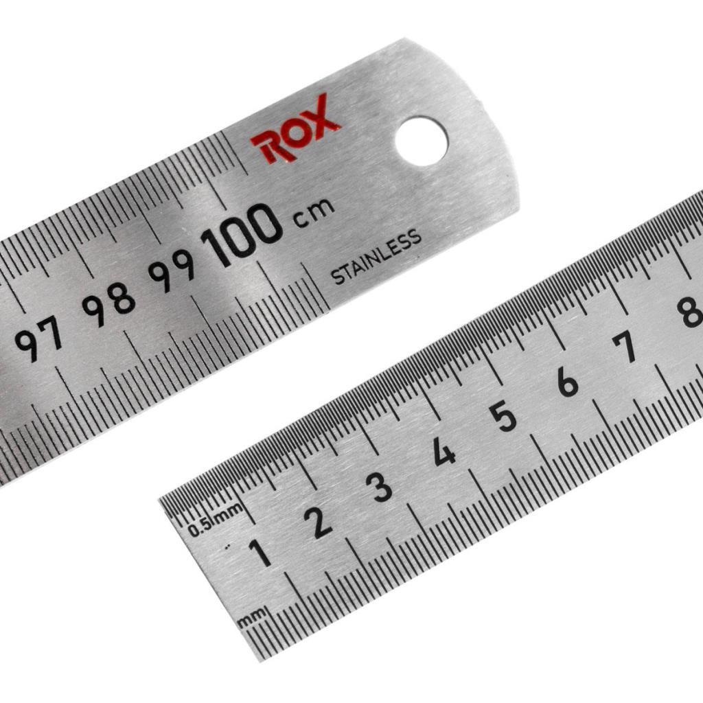 Rox 0201 Çift Taraflı Çelik Cetvel 1000 mm fiyatı