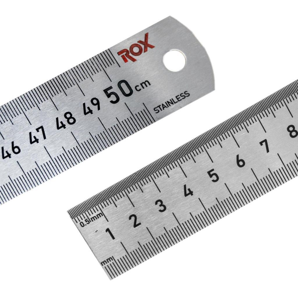 Rox 0200 Çift Taraflı Çelik Cetvel 500 mm nereden bulurum