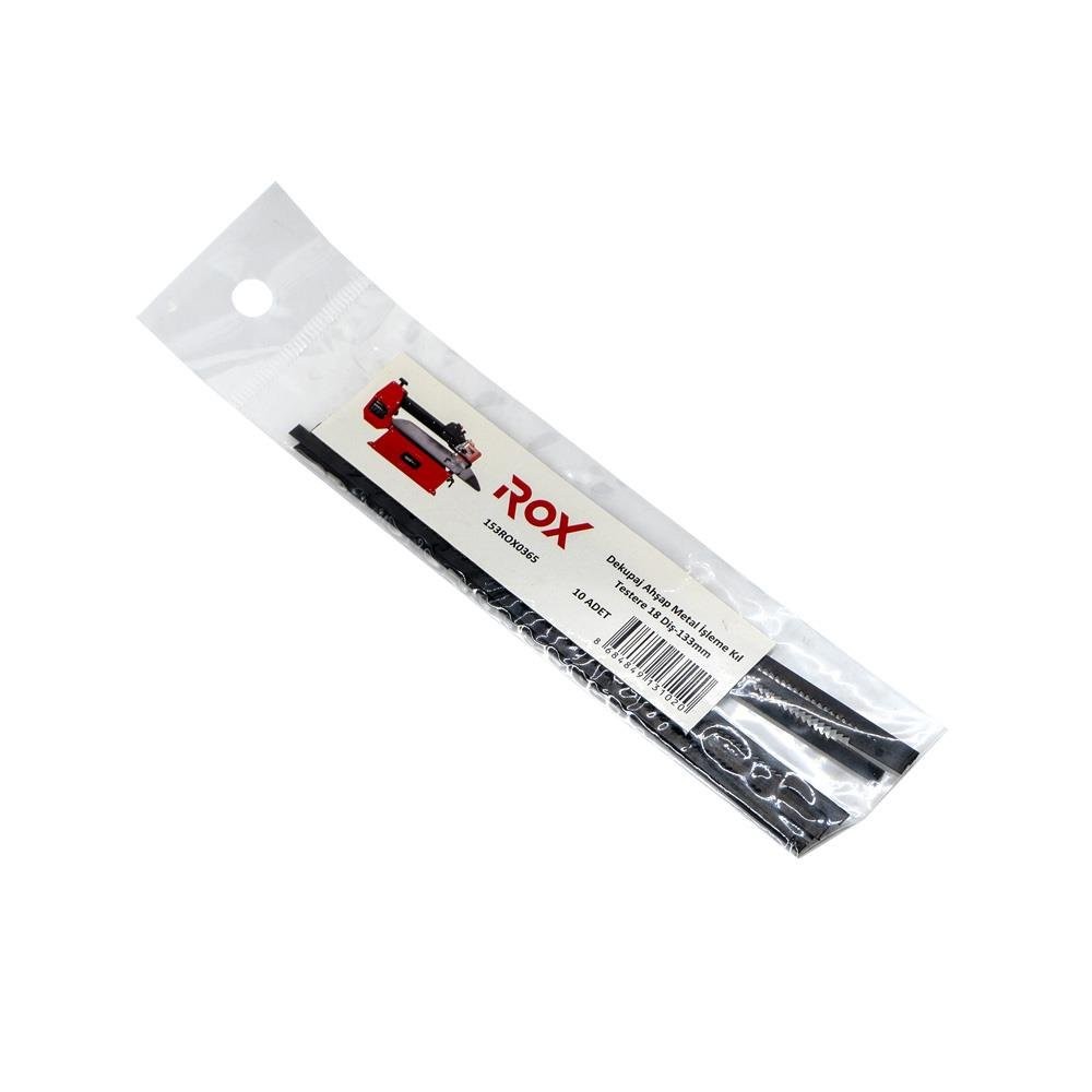Rox 0365 Dekupaj Kıl Testere Ucu 133 mm Z:18 (10'lu Paket) ne işe yarar