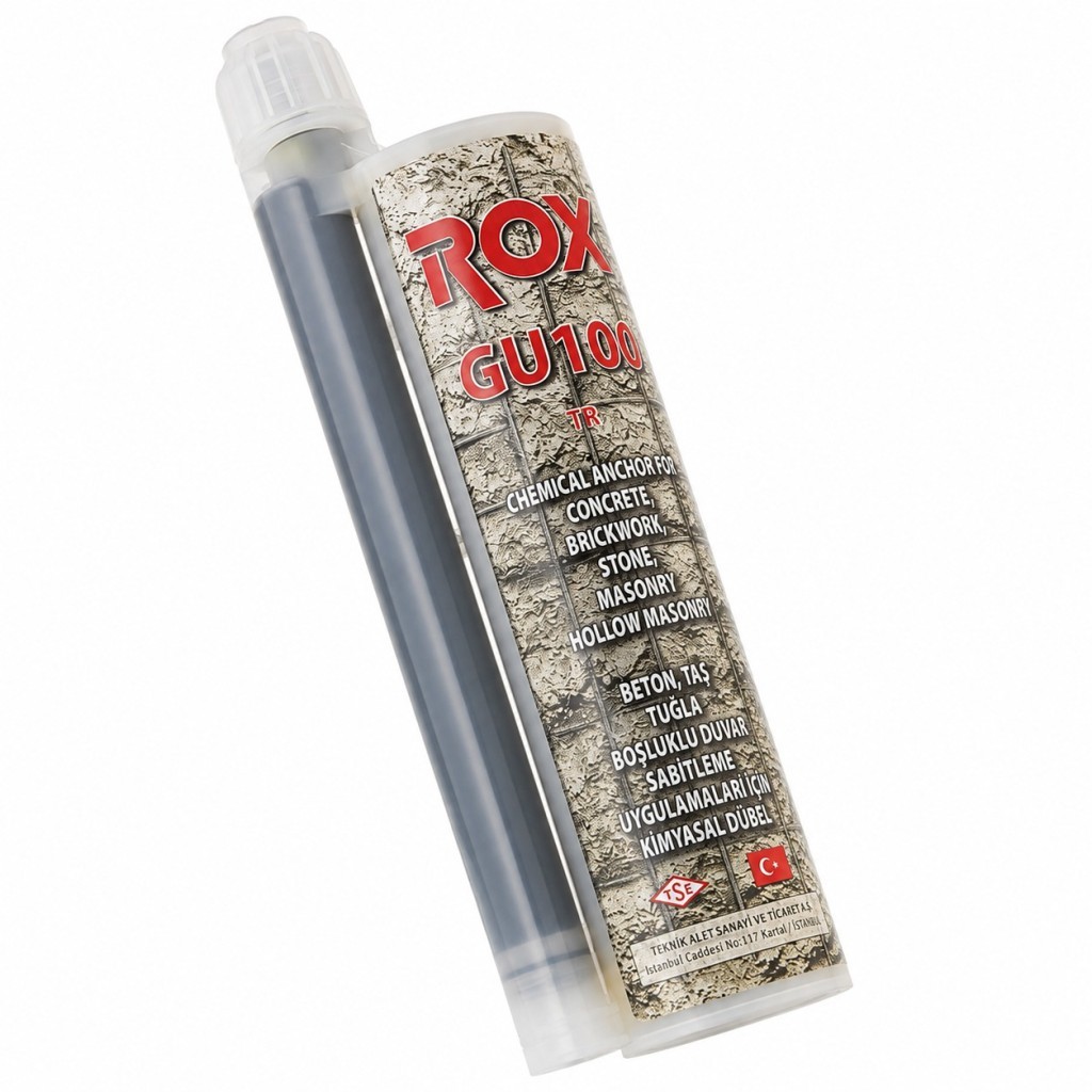 Rox GU100 TR Epoksi Kimyasal Dübel Polyester İçerikli 345 ml fiyatı