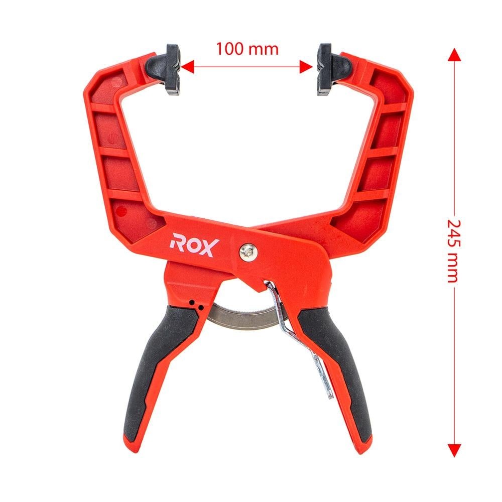 Rox 0355 Cırcırlı Hızlı Mandal Tip Kıskaç İşkence 100 mm ne işe yarar