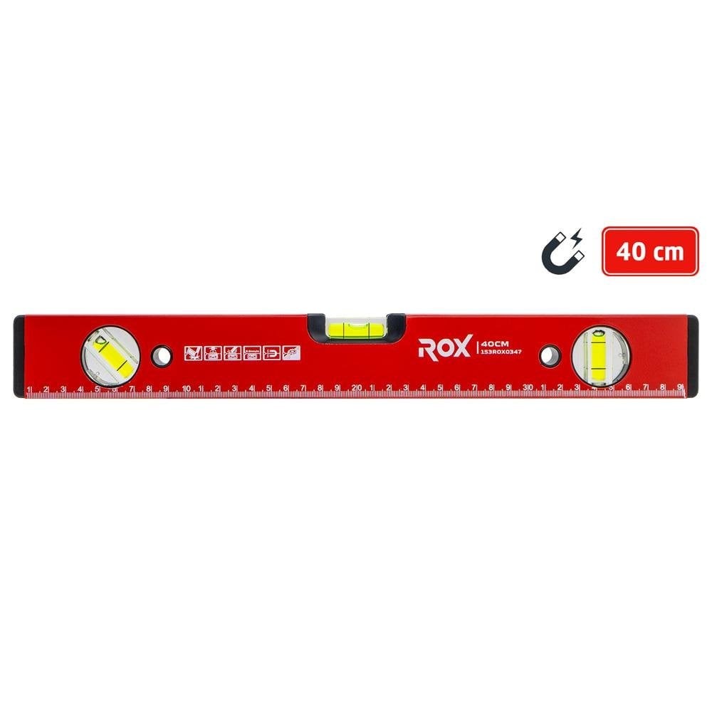 Rox 0347 Mıknatıslı Alüminyum Su Terazisi 40 cm fiyatı