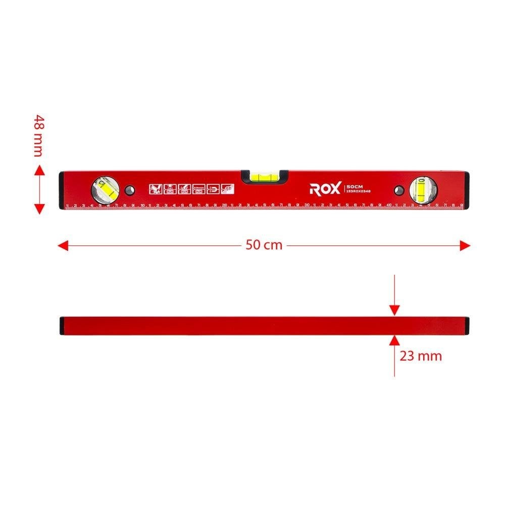 Rox 0348 Mıknatıslı Alüminyum Su Terazisi 50 cm nereden bulurum