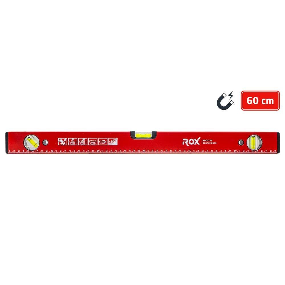 Rox 0349 Mıknatıslı Alüminyum Su Terazisi 60 cm fiyatı