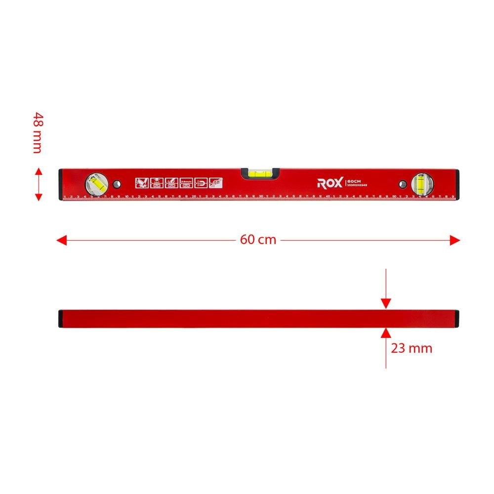 Rox 0349 Mıknatıslı Alüminyum Su Terazisi 60 cm nereden bulurum