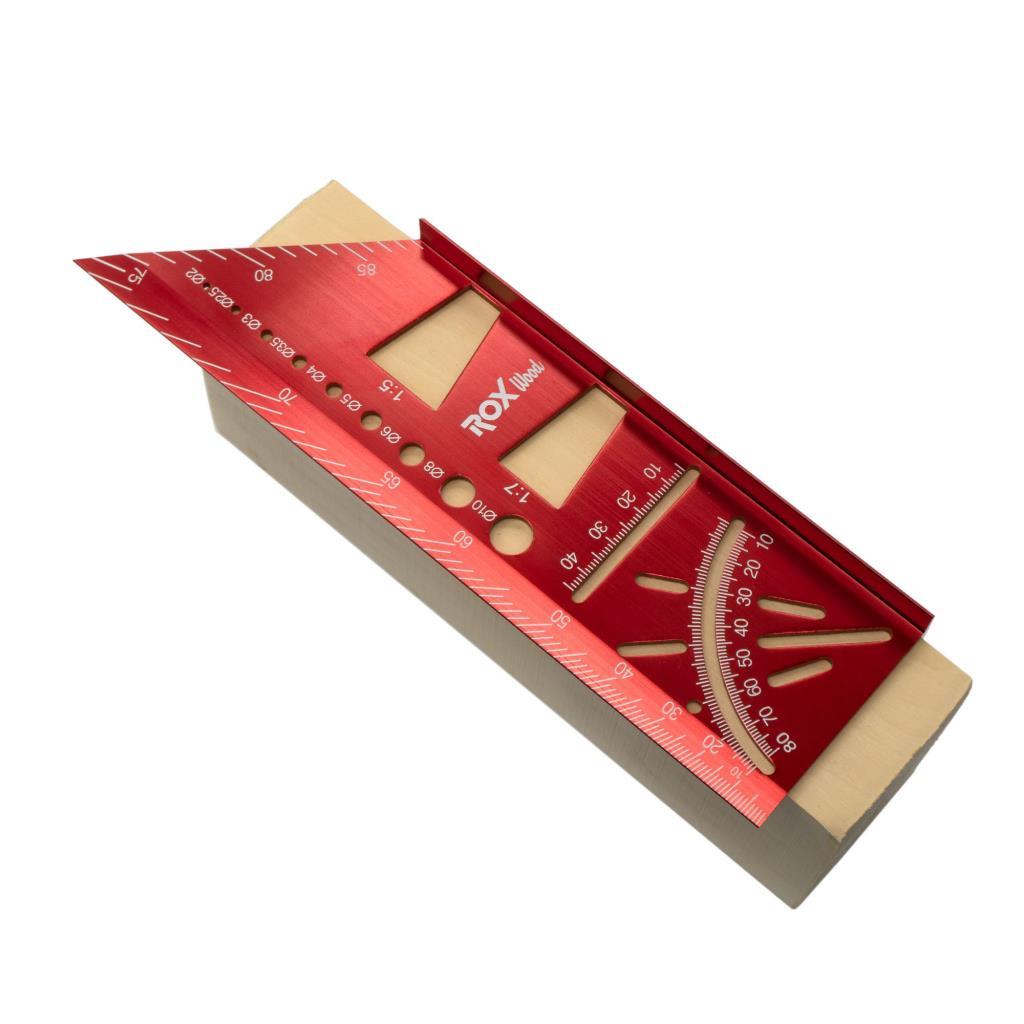 Rox Wood 0092 Alüminyum 3D Açılı Gönye İşaretleme 150 mm ne işe yarar