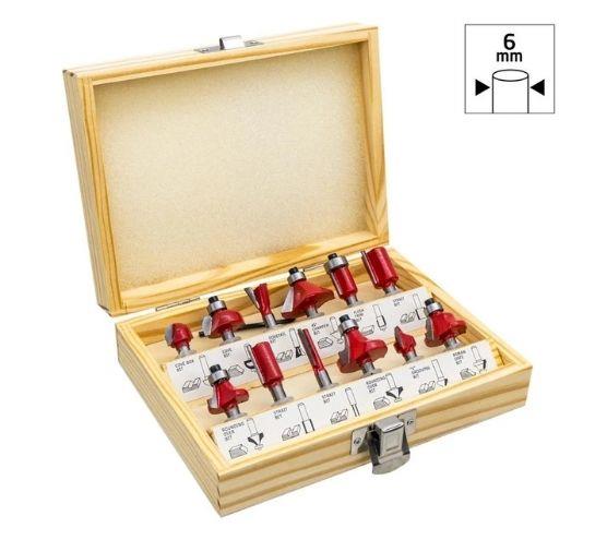 ROX WOOD 12 Parça Ahşap Freze Seti 6mm sap fiyatı